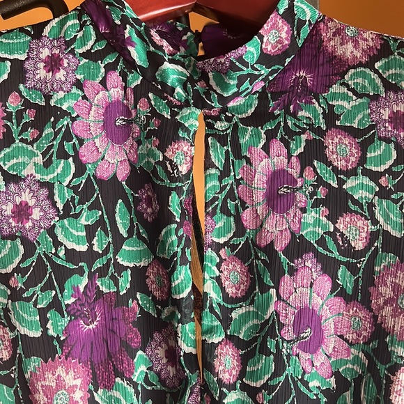 ZARA FLORAL LONG SLEEVE DRESS - Picture 4 of 16